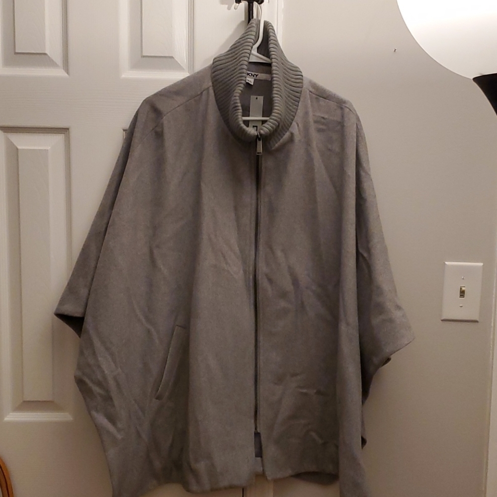 DKNY cape coat